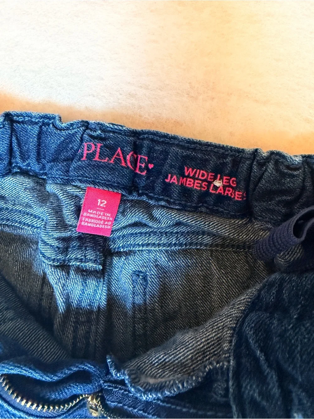 Children’s Place Dark Blue Wide-Leg Jeans